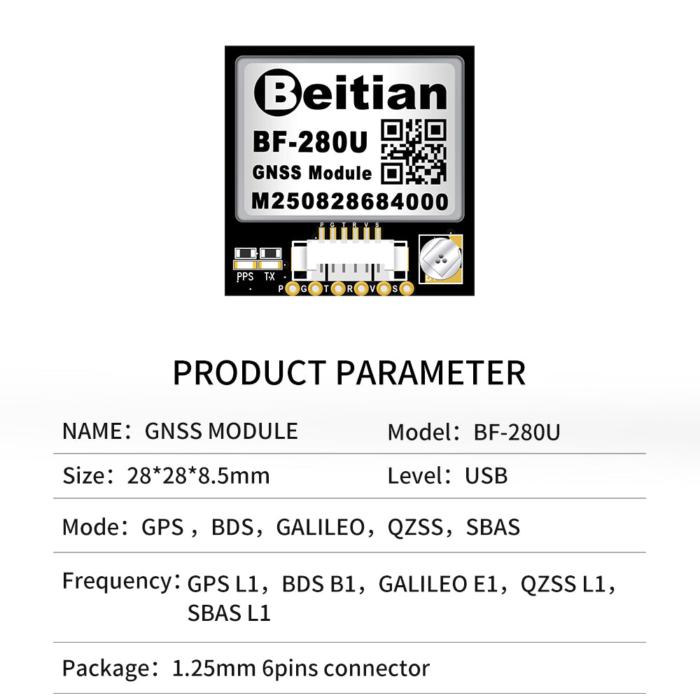 Beitian Beidou GPS + antenna module GNSS flying machine flight control drone FPV model aircraft fixed wing Beitian Beidou GPS + antenna module GNSS flying machine flight control drone FPV model aircraft fixed wing